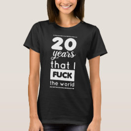 20-årsdagen humor t shirt