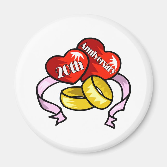 20-årsdagen magnet (Framsidan)