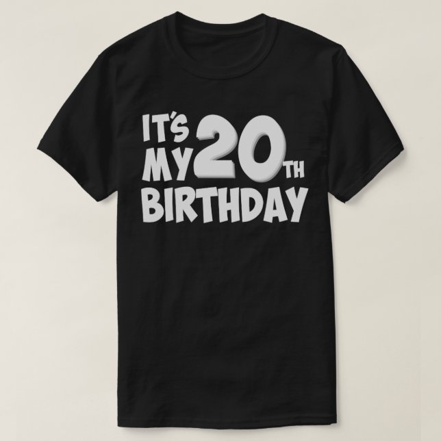 20-årsdagen t shirt (Design framsida)