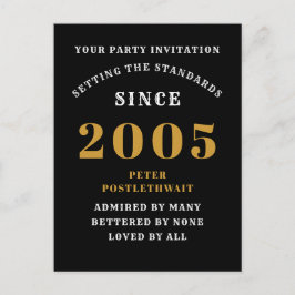 20-årsfirande 2005 Svart Guld Vykort