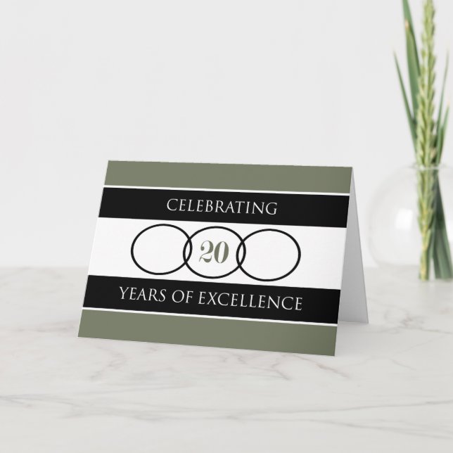 20-årsfirandet kort (Framsida)