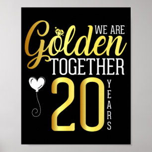 20-årsjubiléet för Par Husban Poster