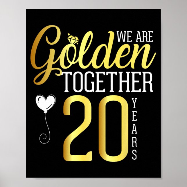 20-årsjubiléet för Par Husban Poster (Framsidan)