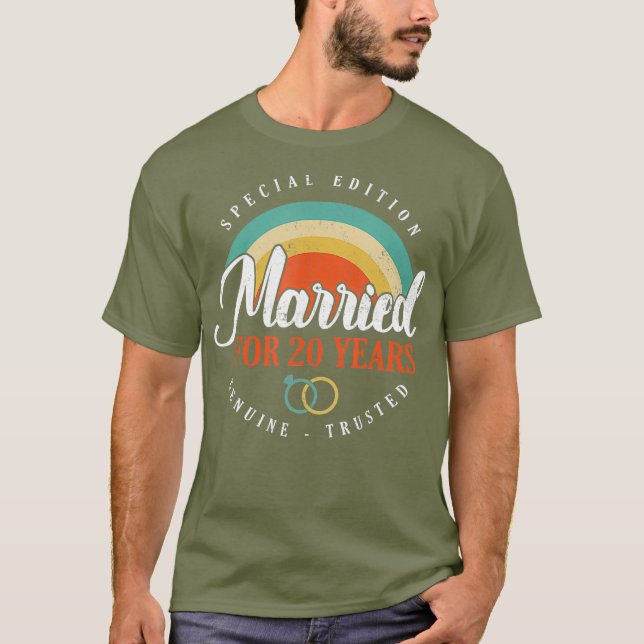 20-årsjubiléet i Bröllop T Shirt (Framsida)