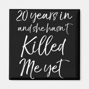 20-årsjubileum 20 år in och hon har't Ki Magnet