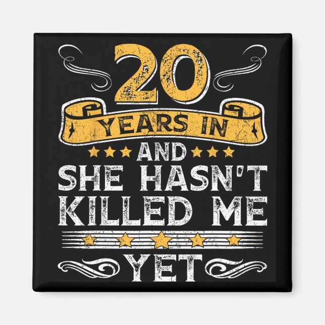 20-årsjubileum 20 år in och hon har't Ki Magnet (Framsidan)