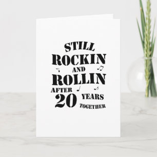 20-årsjubileum - 20 år Par Gift Kort