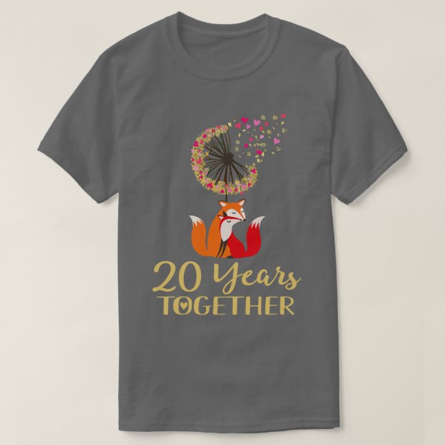 20-årsjubileum - ett par t shirt (Design framsida)