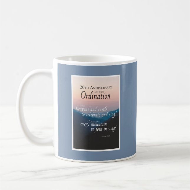 20-årsjubileum för prästvigning - Grattis Kaffemugg (Vänster)
