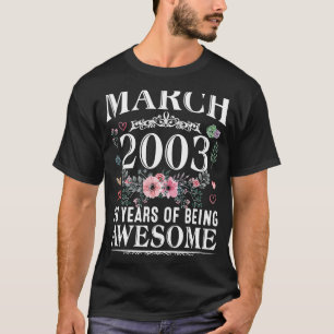 20-årsjubileum i mars 2003 20-årsjubileum t shirt