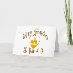 20-årsjubileum kort