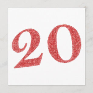 20-årsjubileum kort
