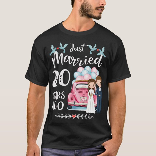20-årsjubileum - Precis gifta sig för 20 år sedan T Shirt (Framsida)