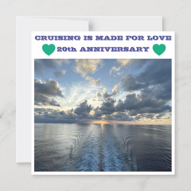 20-ÅRSJUBILEUMS KRYSSNINGSDÖRRMAGNET MAGNETISK INBJUDNINGSKORT (Framsida)