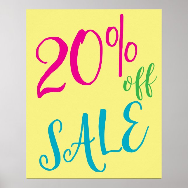 20 % av försäljningssignaturen i Vår Färg, Poster  (Framsidan)