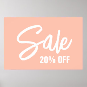 20 % av försäljningsskylten, Poster till stor förs
