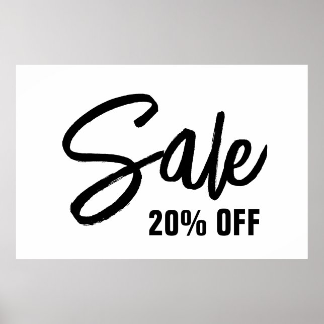 20 % av försäljningsskylten, Poster till stor förs (Framsidan)