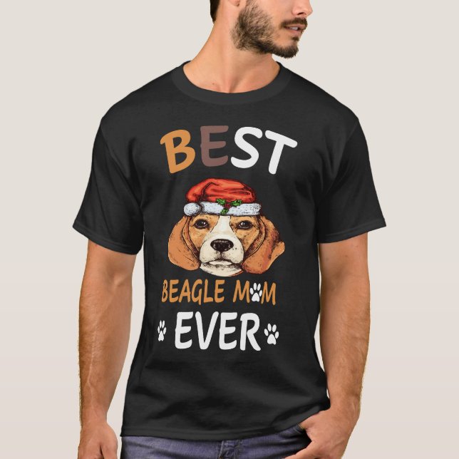 20 Bästa Beagle Mamma någonsin T Shirt (Framsida)
