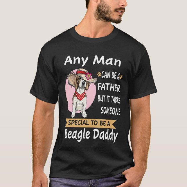 20 Beagle-pappa T Shirt (Framsida)