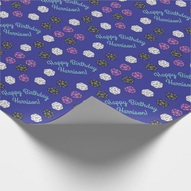 20 DDND-spel med sidokörning Barns födelsedag Part Presentpapper (Hörn)