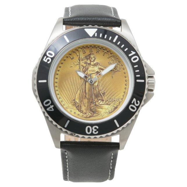 $20 Double Eagle Replica Coin Armbandsur (Framsida)