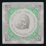 20:e annonsdagen Stone Underlägg<br><div class="desc">Von de inte kärlek den här ornaten,  platina,  framstår som en symbol som markerar deras milstolpe! Och när tiden är speciell kommer det att göra det till en tröst.)</div>