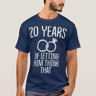 20:e årsdagen av Bröllop-årsdagen av Gift Tänka-fr T Shirt