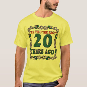 20:e årsdagen av Bröllop T-shirt