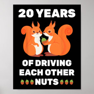 20:e årsdagen för Bröllop Poster