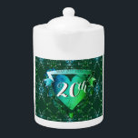 20:e Bröllop-årsdagen av Emerald<br><div class="desc">Detta är en prestation. 20 års mödraskap och det förtjänar ett sådant,  så varför inte djärvt säga det med mina finare hjärtan på en mörk grönt färg med ett 3D-emblem som problematiskt visar sin 20:e bröllop årsdag!</div>