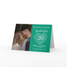 20:e Bröllop-årsdagen av framtidens grönt-hjärtkor