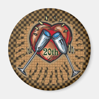 20:e Bröllop-årsdagen Magnet