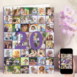 20:e eller valfri 48-årsålder Fotopaket Big Birthd Kort<br><div class="desc">Ett stort födelsedagskort i fotomallen som du kan anpassa för alla åldrar och lägga till upp till 48 olika foton. Exempelexemplet är avsett för en 20:e födelsedag som du kan redigera och du kan också anpassa meddelandet inuti och registrera året på baksidan. Fotomallen är ett redo för dig att lägga...</div>