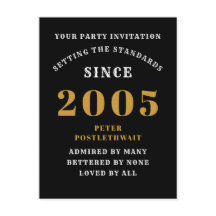 20:e födelsedag 2005 Svarta Guld