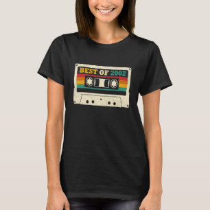 20:e födelsedag bästa Kassettband 2002 20 år O T Shirt