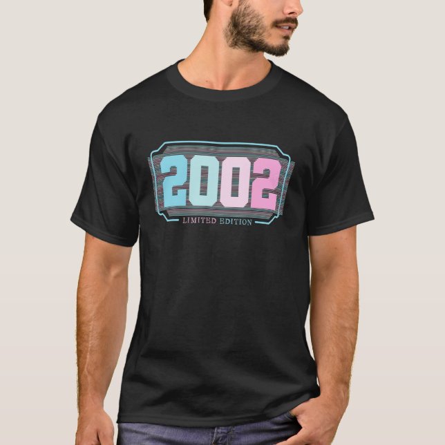 20:e födelsedag Dam Manar 20 år 2002 34 T Shirt (Framsida)