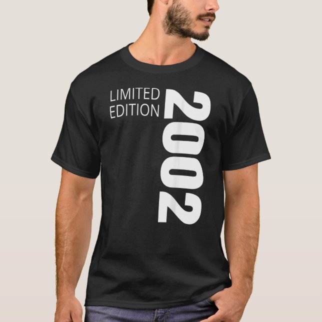 20:e födelsedag Dam Manar 20 år 2002 T Shirt (Framsida)