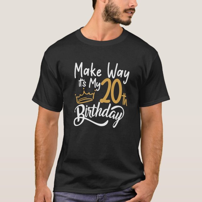 20:e födelsedag drottningkvinnor föder min 20:e bi t shirt (Framsida)
