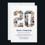 20:e födelsedag nummer 20 Anpassningsbar Fotokolla Inbjudningar<br><div class="desc">Fira den tjugonde födelsedagen med denna söta inbjudan. Det är en personlig fotocollage inbjudan som gör att du kan skapa en helt unik och minnesvärd design. Med den här mallen för anpassade kan du infoga dina egna omhuldade foton och fånga de värdefulla ögonblicken i ditt liv. Den här inbjudan är...</div>