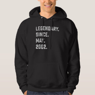 20:e födelsedag sedan maj 2002 20 år O Hoodie