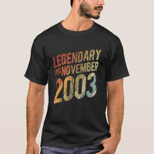 20:e födelsedag sedan november 2003 20 år t shirt