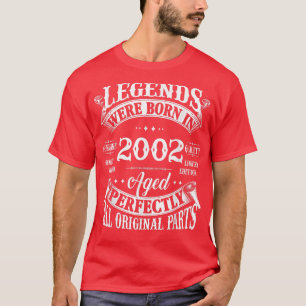 20:e födelsedag Vintage Legends Born 2002 20  T Shirt