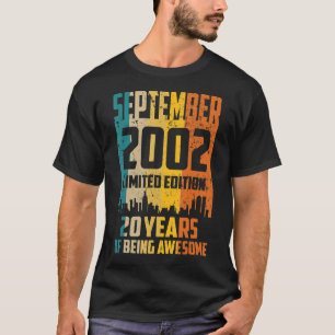 20:e födelsedagen 20 år Fantastisk sedan september T Shirt