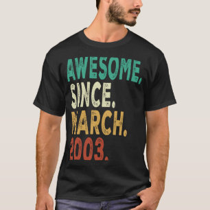 20:e födelsedagen 20 år gammal Fantastisk sedan 20 T Shirt