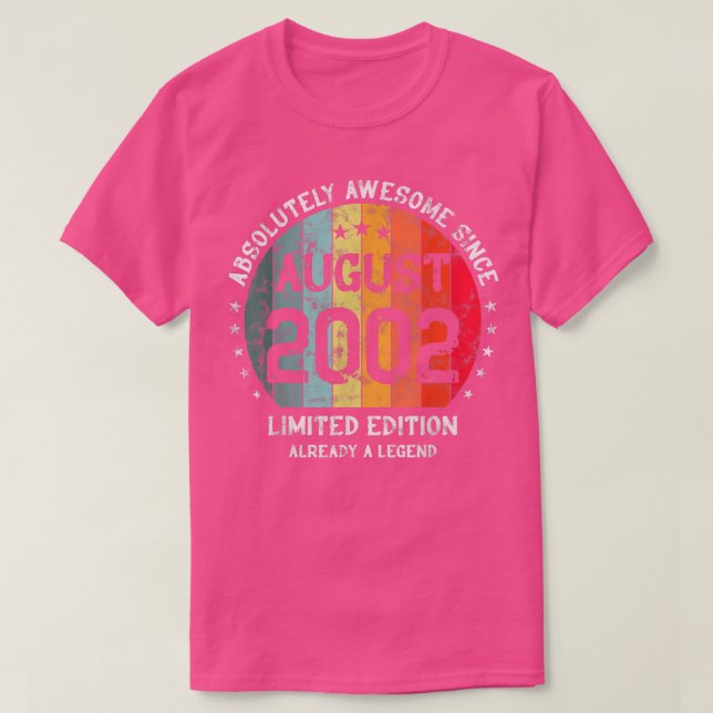 20:e födelsedagen Absolut Fantastisk sedan augusti T Shirt (Design framsida)