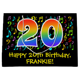 20:e födelsedagen - Färgstarka musiksymboler, regn