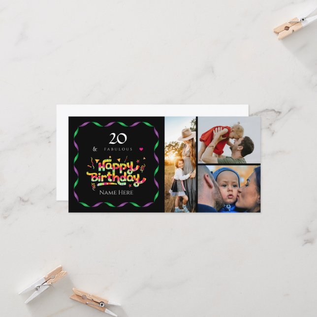 20:e födelsedagen för någon Fabulous Anpassningsba (Fram/Back In Situ)