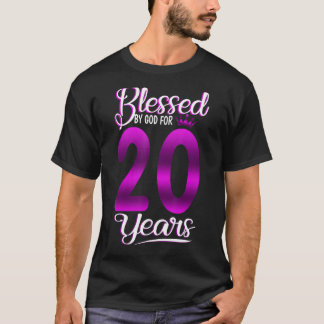 20:e födelsedagen - Gud välsigne i 20 år gammal Cr T Shirt