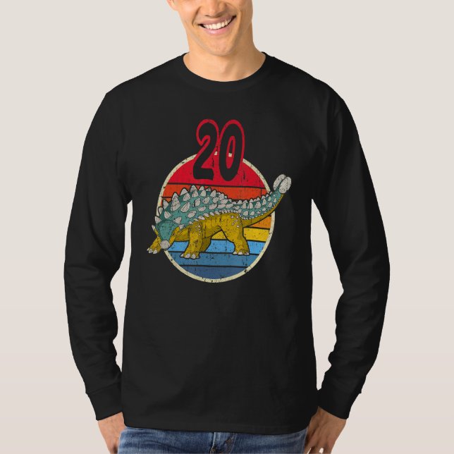 20:e födelsedagen I Ankylosaurus Magniventris I-fa T Shirt (Framsida)