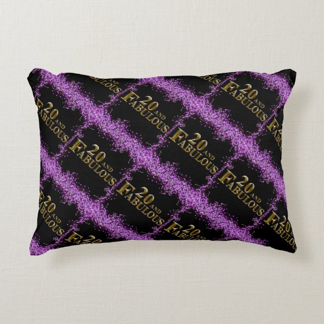 20:e födelsedagen prydnadskudde (Framsidan)